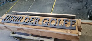CNC gefräster Schriftzug