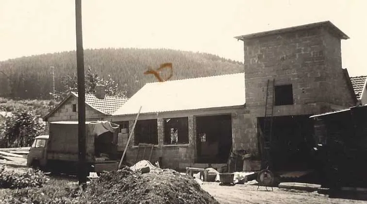 Anbau der Schreinerei Klöckner 1955